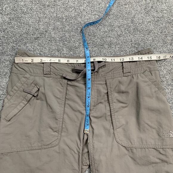 The North Face Pants Womens 6 Grey Nylon Roll Up Stow Pocket Drawstring Hiking - Picture 10 of 16